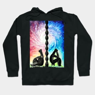 The thinker and the endless column Hoodie